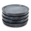 Humble & Mash Grey Marble Coasters, Set of 4
