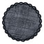Humble & Mash Round Black Ramie Placemats, Set of 4
