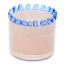 Thread Office Scalloped Edge Two Tone Glass Votive Candle Holder - Blush