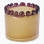 Thread Office Scalloped Edge Two Tone Glass Votive Candle Holder - Ochre