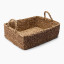 Thread Office Seagrass Baskets with Handles, Set of 5