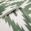 Thread Office Outdoor Woven Ikat Area Rug, 160cm x 230cm - Green