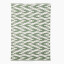 Thread Office Outdoor Woven Ikat Area Rug, 160cm x 230cm - Green