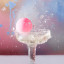 Talking Tables Prosecco Pong Game ball in a glass