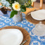 Tavola Floral Tile Paper Table Runners, Pack of 4