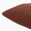 Thread Office Caramel Knitted Cotton Scatter Cushion, 50cm x 50cm close up