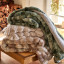Thread Office Luxury Fur Blanket, 200cm x 220cm - Forest Green