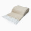 Thread Office Faux Mohair Mocha Throw, 140cm x 180cm