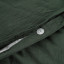 Thread Office Forest Green Washed Cotton Duvet Cover Set - Queen