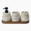 Thread Office Natural Bathroom Set, 4pc front view