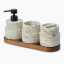 Thread Office Natural Bathroom Set, 4pc