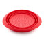 Lekue Silicone Collapsible Colander, 23cm - Red angle