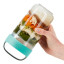 Lekue Jar To Go, 600ml - Green handheld showing scale