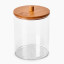 Thread Office Bamboo & Acrylic Round Bathroom Storage Jar - Natural