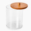 Thread Office Bamboo & Acrylic Round Bathroom Storage Jar - Natural