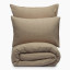 Thread Office Cream Chunky Waffle Duvet Cover Set - King