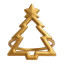Nicolson Russell Gold Christmas Tree Napkin Rings, Set of 4