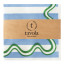 Tavola Wave Biodegradable Paper Napkins, Pack of 25 - Blue