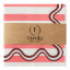 Tavola Wave Biodegradable Paper Napkins, Pack of 25 - Pink
