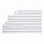 Thread Office White & Black Stripe Bath Sheet, 500gsm