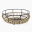 Humble & Mash Iron & Rattan Fruit Basket, 11cm