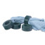 Humble & Mash Marble Napkin Rings, Set of 4 - Green on napkin