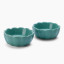 Humble & Mash Scalloped Ceramic Bowls, Set of 2 - Iceberg Green
