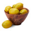 Humble & Mash Natural Wooden Serving Bowl, 20cm with lemons