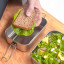 MicroGarden Double Layer Bento Lunch Box, 1.4L with food