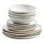 Salisbury & Co White Capri Dinner Set, 12-Piece