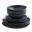 Salisbury & Co Capri Dinner Set, 12-Piece - Navy
