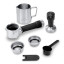 DeLonghi Dedica Duo Manual Pump Espresso Coffee Machine with Cold Brew, EC890 - Metallic detail