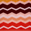 Linen House Chevron Beach Towel - Coral detail