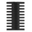 Moyoko Luxe Crown Hot 2-in-1 Ceramic Comb - Black detail
