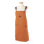 Luuks Irene Cotton Canvas & Leather Apron - Orange