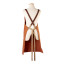 Luuks Irene Cotton Canvas & Leather Apron - Orange angle