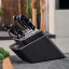 Zwilling Pro Anthracite Sharpblock Set, 7-Piece on the kitchen island
