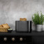 Zwilling Enfinigy 2-Slice Toaster with Bun Warmer, 1000W with bread on the kitchen counter