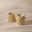 Paddywax Cabana Gold Coast Striped Ceramic Scented Candle, 184g