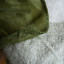 Aranda Hunter Olive Top Suede Throw, 200cm x 230cm texture close up