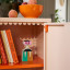 Popstrukt Sprinkles Side Table - Peach Pop detail of the interior