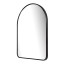 Paramount Mirrors & Prints Aluminium Rounded Crescent 760 Mirror - Black