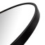 Paramount Mirrors & Prints Aluminium Rounded Crescent 760 Mirror - Black detail