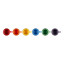 Le Creuset Rainbow Collection Coupe Mugs, Set of 6 top view