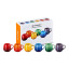 Le Creuset Rainbow Collection Coupe Mugs, Set of 6 with packaging