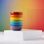 Le Creuset Rainbow Collection Coupe Cereal Bowls, Set of 6 stacked