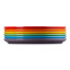 Le Creuset Rainbow Collection Coupe Dinner Plates, Set of 6 stacked