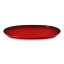 Le Creuset Coupe Serving Platter, 43cm - Cerise side view