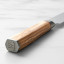 Wolstead Satoru Damascus Utility Knife, 12.5cm close up of handle