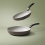 Wolstead Mineral Ceramic Non-Stick Frying Pans, Set of 2 - Pebble